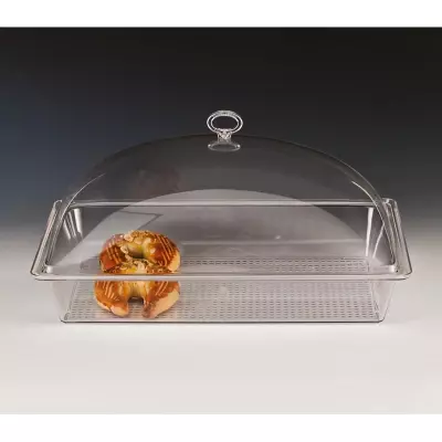 Zicco Derin Polikarbonat Altlı Akrilik Kapaklı Kurabiye Lokum Muhafaza Kabı 43x28x18 Cm ZCP 314