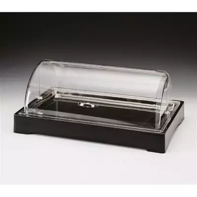 Zicco ZCP 308 Polikarbon Rolltop Kapaklı Soğutuculu Teşhir Standı, 57x37 cm, Siyah ZCP 308